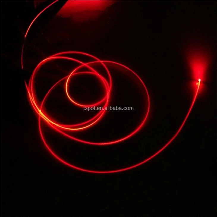 Side Glow Optical Fiber For Pool Light